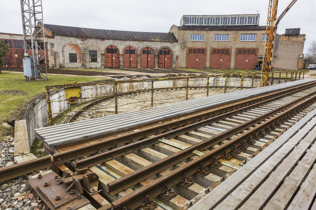 Railroad museum Exposition in Jelgava